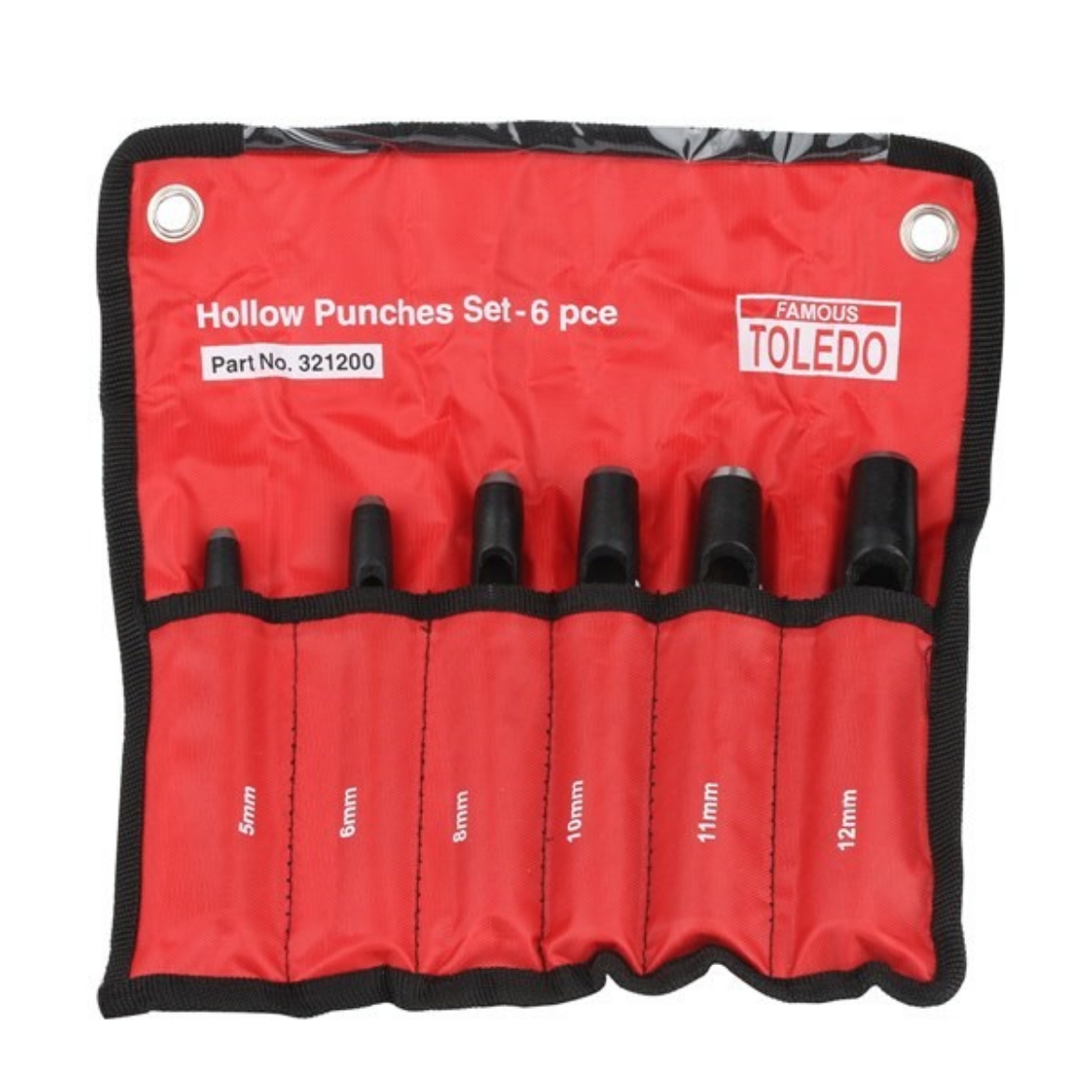 Picture of TOLEDO Hollow Wad Punch Set, 6 Pce, 5mm-12mm