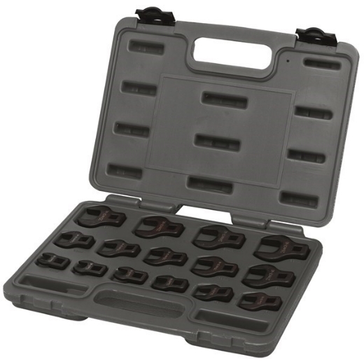 Picture of TOLEDO Crowfoot Metric Wrench Set, 15 Pce, 3/8" Drive, 10mm-26mm, Case