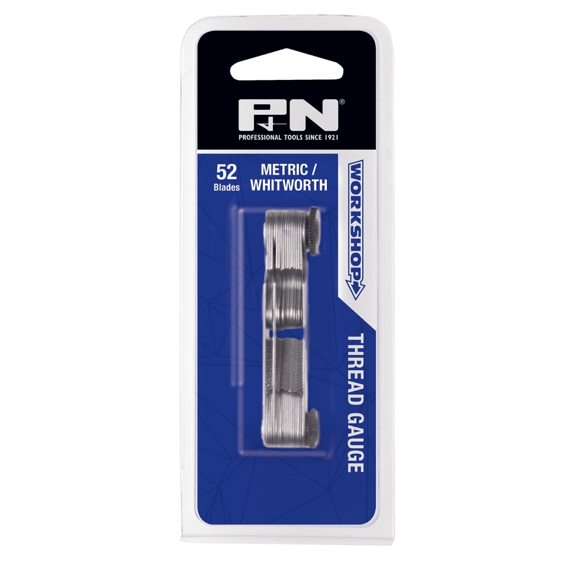 Picture of Thread Gauge, Metric/Whitworth, 0.25-6.0mm & 4-62 TPI, 52 Blades