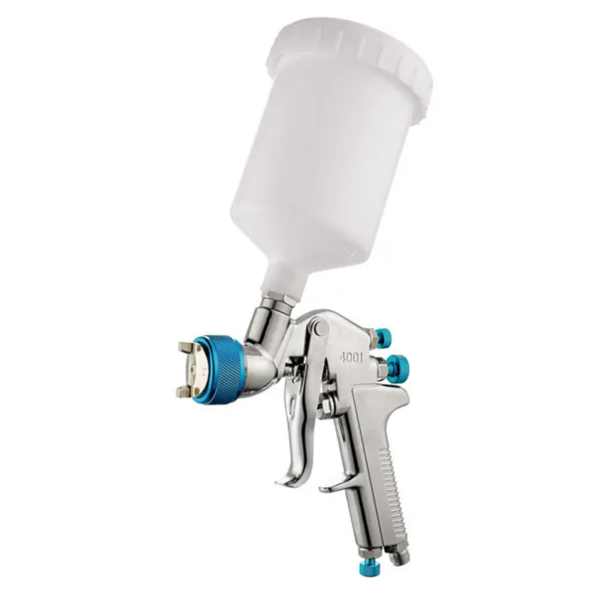 Picture of ITM AIR SPRAY GUN GRAVITY FEED, PROFESSIONAL, 1.4MM & 2.0MM NOZZLES, 600ML PLASTIC POT
