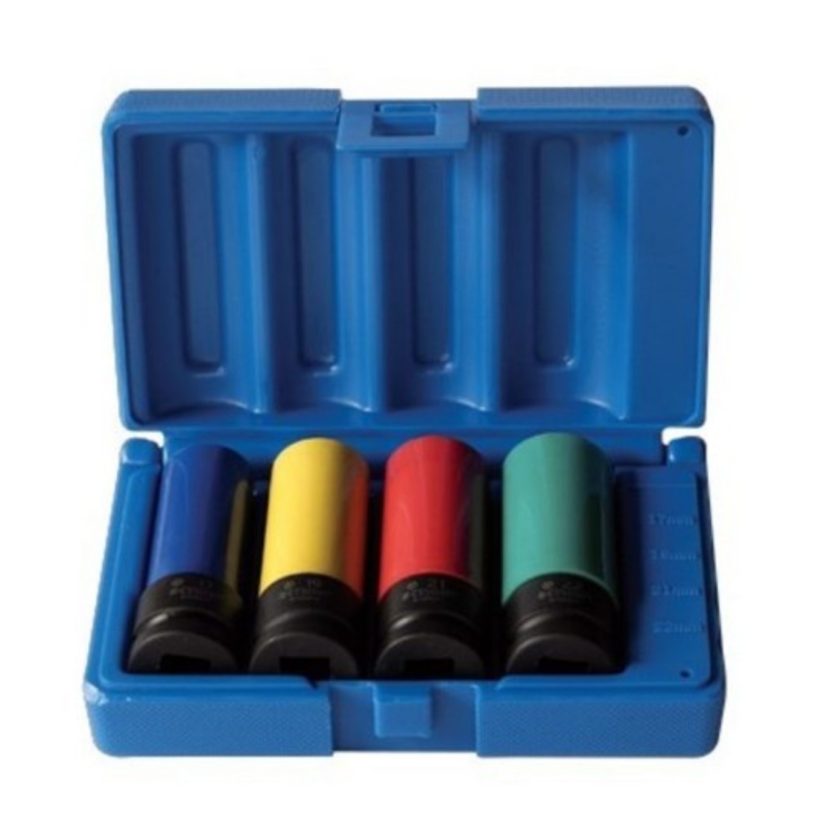 Picture of Socket Set, 1/2" Drive, Metric Deep, Wheel Nut, 4 Pce, 17-22mm, 6 Point