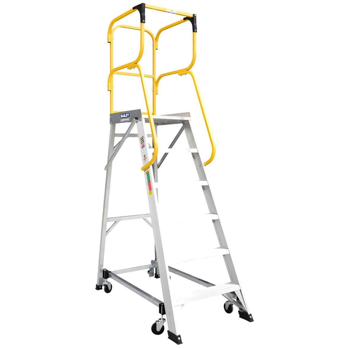Picture of Order Picking Platform Ladder 6 150kg Ind, ON SPECIAL, RRP - $2945.45