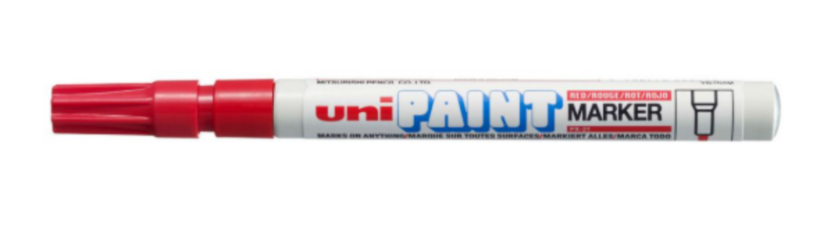 Picture of Uniball PX21BK Paint Marker Fine Bullet Point - Red
