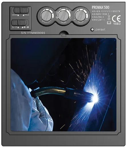 Picture of Welding Helmet, Promax 500, Weldwolf, *Standard warranty 2 Years, with extended 7 years warranty available if registered online after purchase*