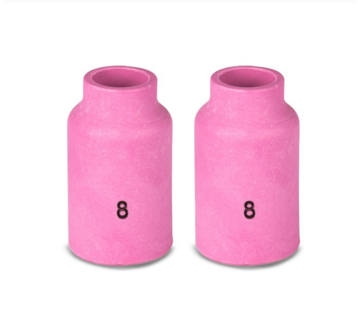 Picture of TIG TORCH GAS LENS CERAMIC CUP, SIZE 8, SUIT 17/26 TORCH, Pkt.2