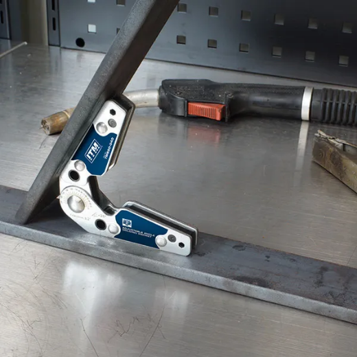 Picture of Inside/Outside Adjustable Angle Welding Magnet, 22kg Force, 105mm, 20° to 200°, Powerful NDFEB Magnet