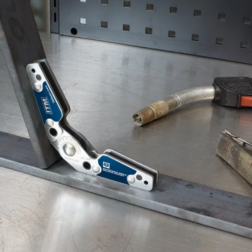 Picture of Inside/Outside Adjustable Angle Welding Magnet, 22kg Force, 105mm, 20° to 200°, Powerful NDFEB Magnet