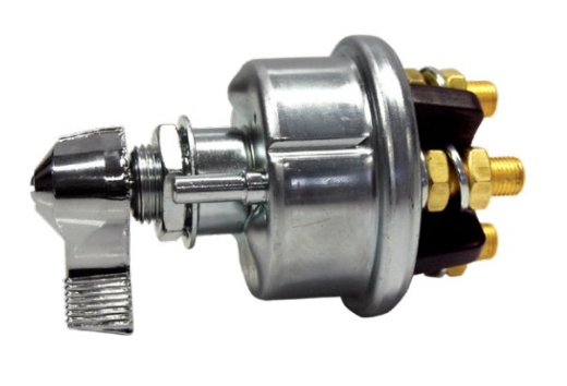 Picture of Battery Master Switch 6-36V 125A Cont. NO Contacts Double Pole Pin locator Cole Hersee, Battery Isolator 4 Pole