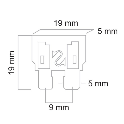 Picture of Standard Blade Fuse 10A Red, Pkt.5 OEX