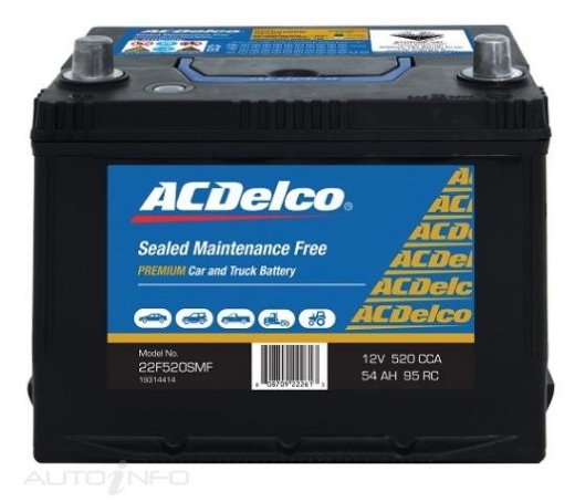 Picture of Battery, ACDelco, Maintenance Free, 520CCA (240mmL x 172mmW x 209mmTH)