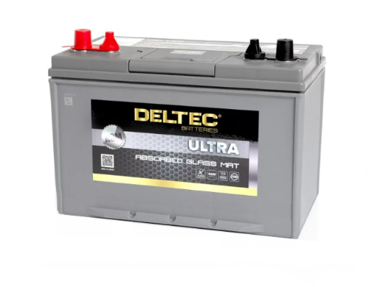 Picture of Deltec D27 12V 90Ah AGM Battery, Dual Post, Under Bonnet Rated S95D31 Size
