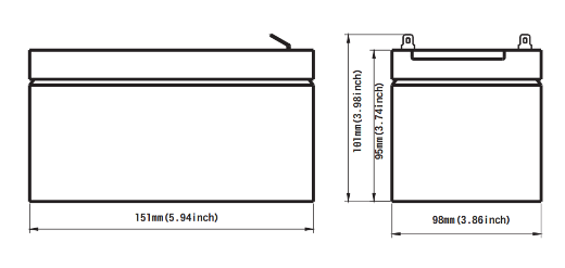 Picture of Battery, Power AGM, 12V/15ah