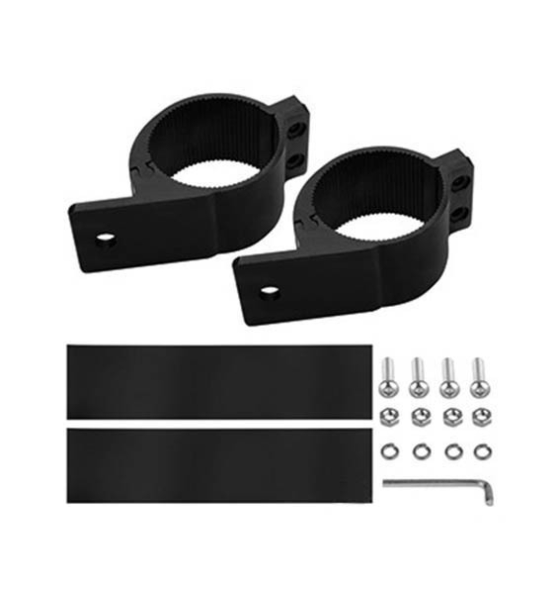 Picture of Bull Bar Clamp 60-65mm 2.5in Suits Bar & Work Light Tubular Black, Pkt.2