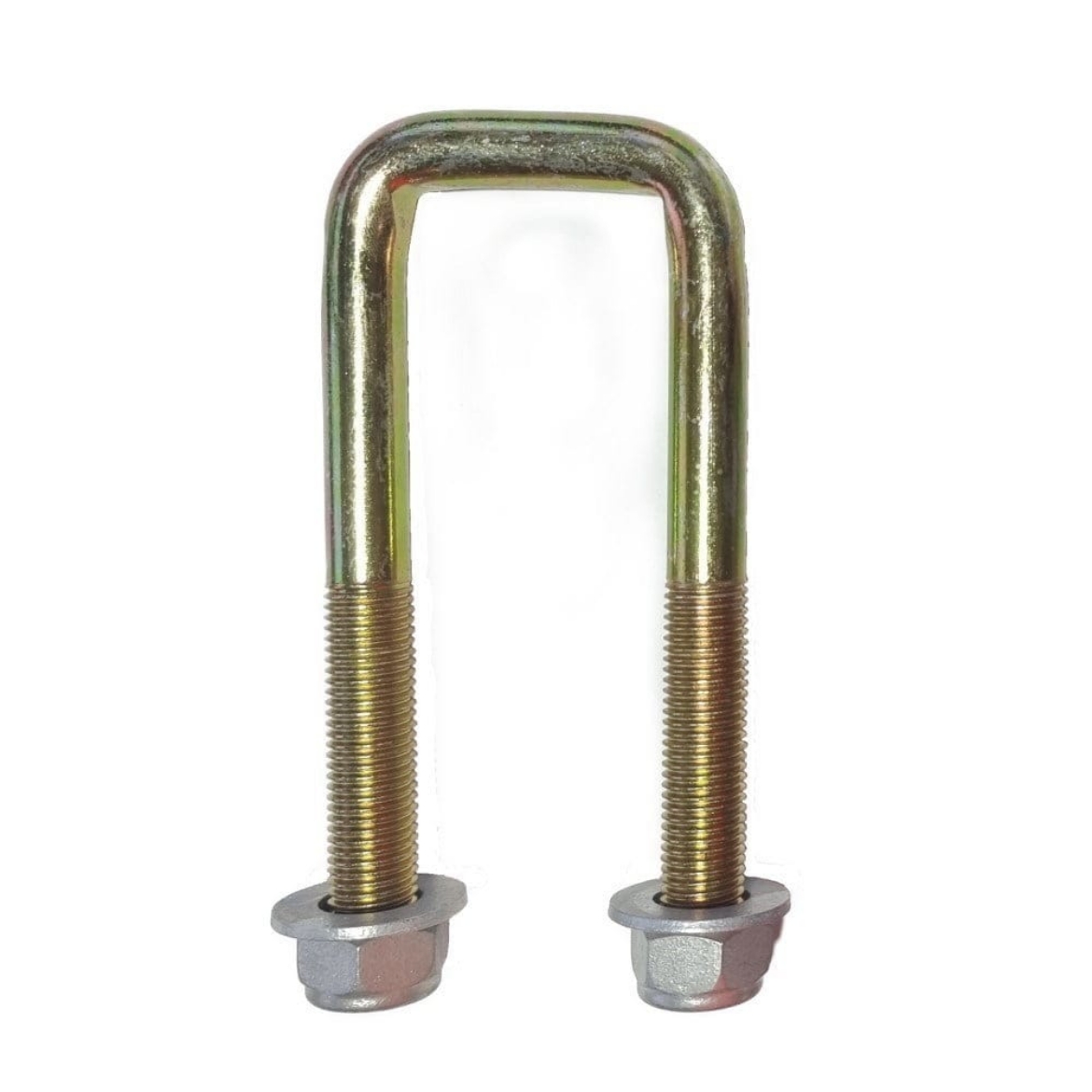 Picture of U-Bolt, Square, 50mm x 180mm x M16, Zinc Plated, with Gal Nyloc Nuts & Washers