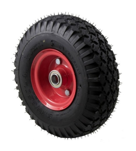 Picture of Wheel, Puncture Proof 350X4 Tyre, Steel Split Rim, 20mm Bore, 100kg rated