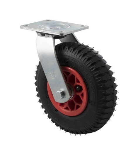Picture of Y Series Castor, 220mm x 54mm Pneumatic Wheel, Plastic Rim, Swivel, 100kg rated