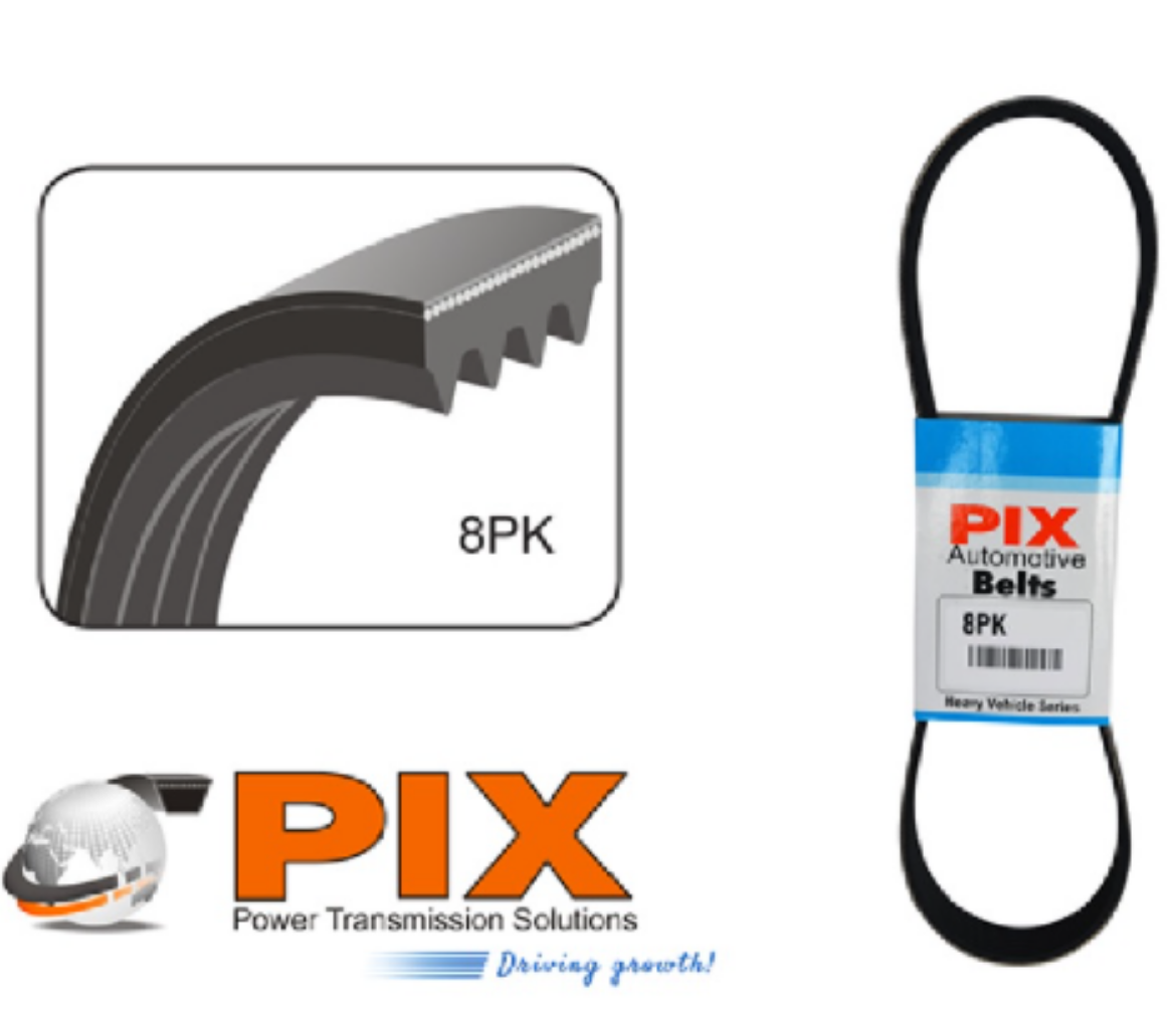 Picture of Automotive Belt Ribbed PIX 8PK Section 1475mm Length