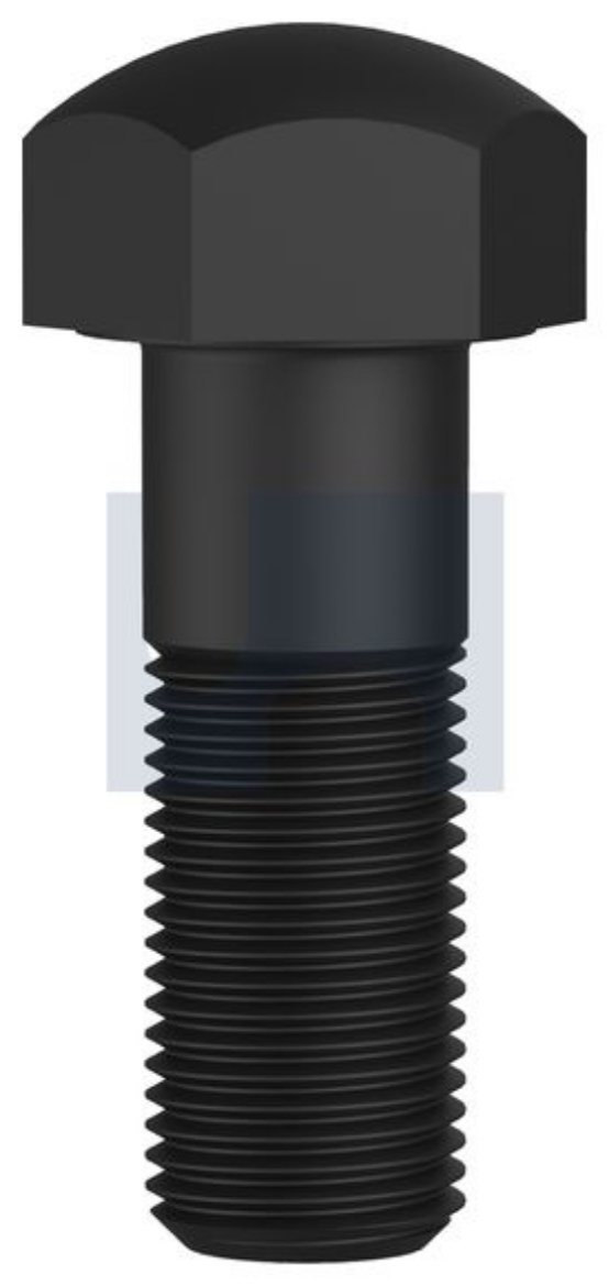 Picture of Bolt, UNF TRACK BOLT, 1-14" x 74MM, Dome Hex Head, Grade 9