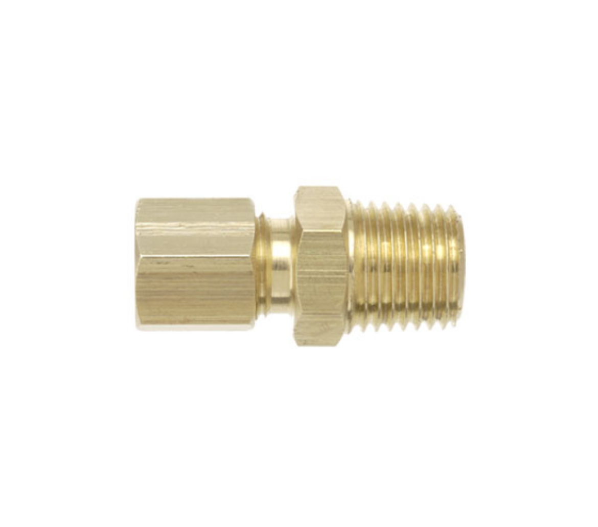 Picture of Male Connector, Compression, 8mm Tube  x 1/4" BSP