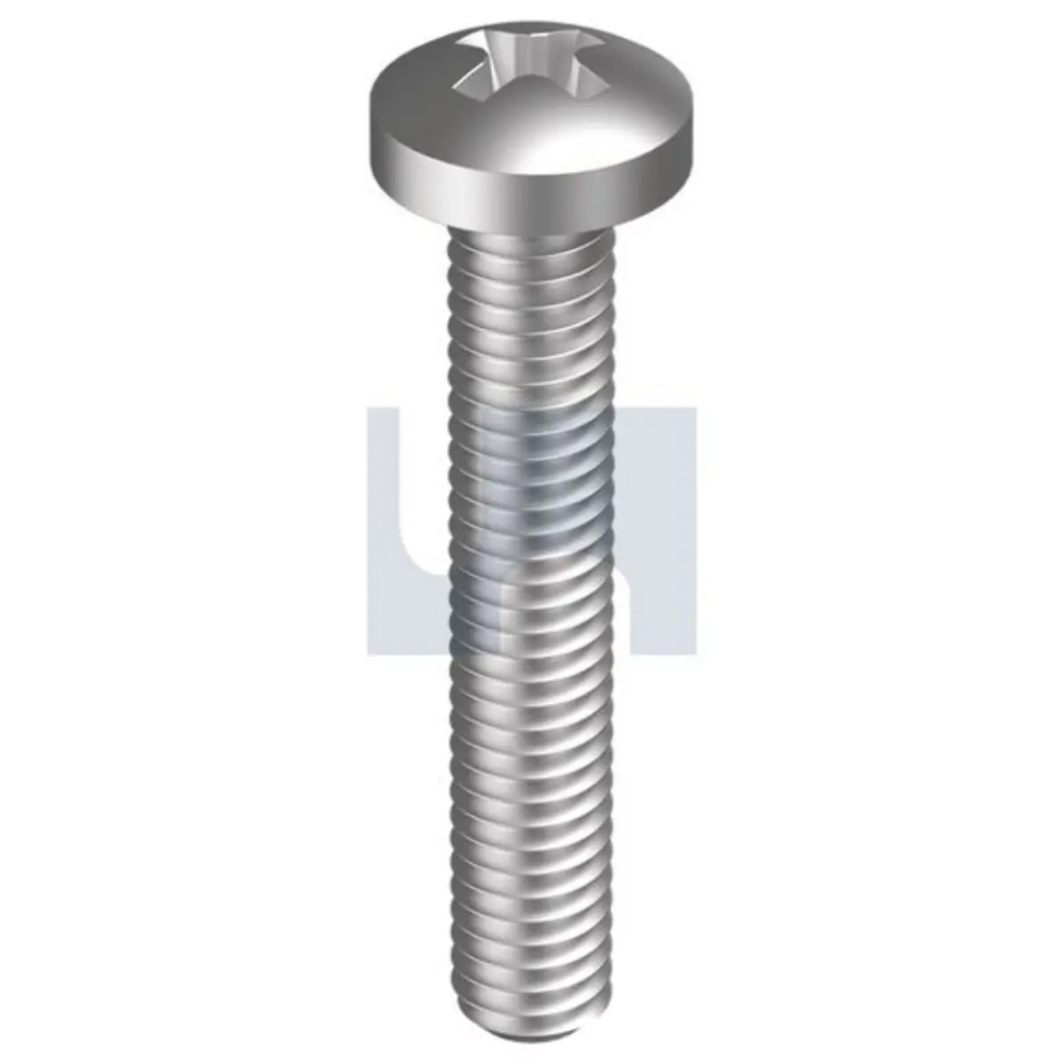 Picture of Machine Screw, BSW, 3/16" x 3/4",  Pan/Philips Head, Stainless 304