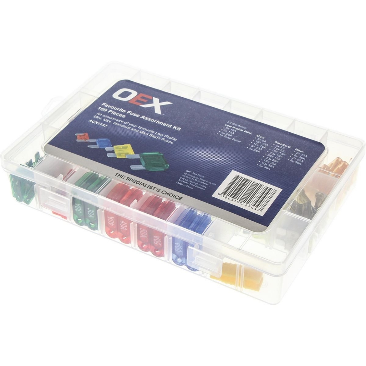 Picture of OEX Favourite Fuse Assortment Kit - 169pcs