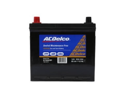 Picture of Battery, ACDelco, Maintenance Free (SMF), (S70D23R is 550cca/S55D23R is 500cca)