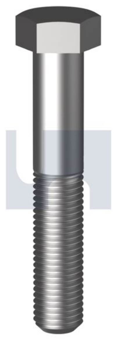 Picture of Bolt, Metric Fine, 10-1.25 x 70mm, Hex Head, Class 8.8, Zinc Plated