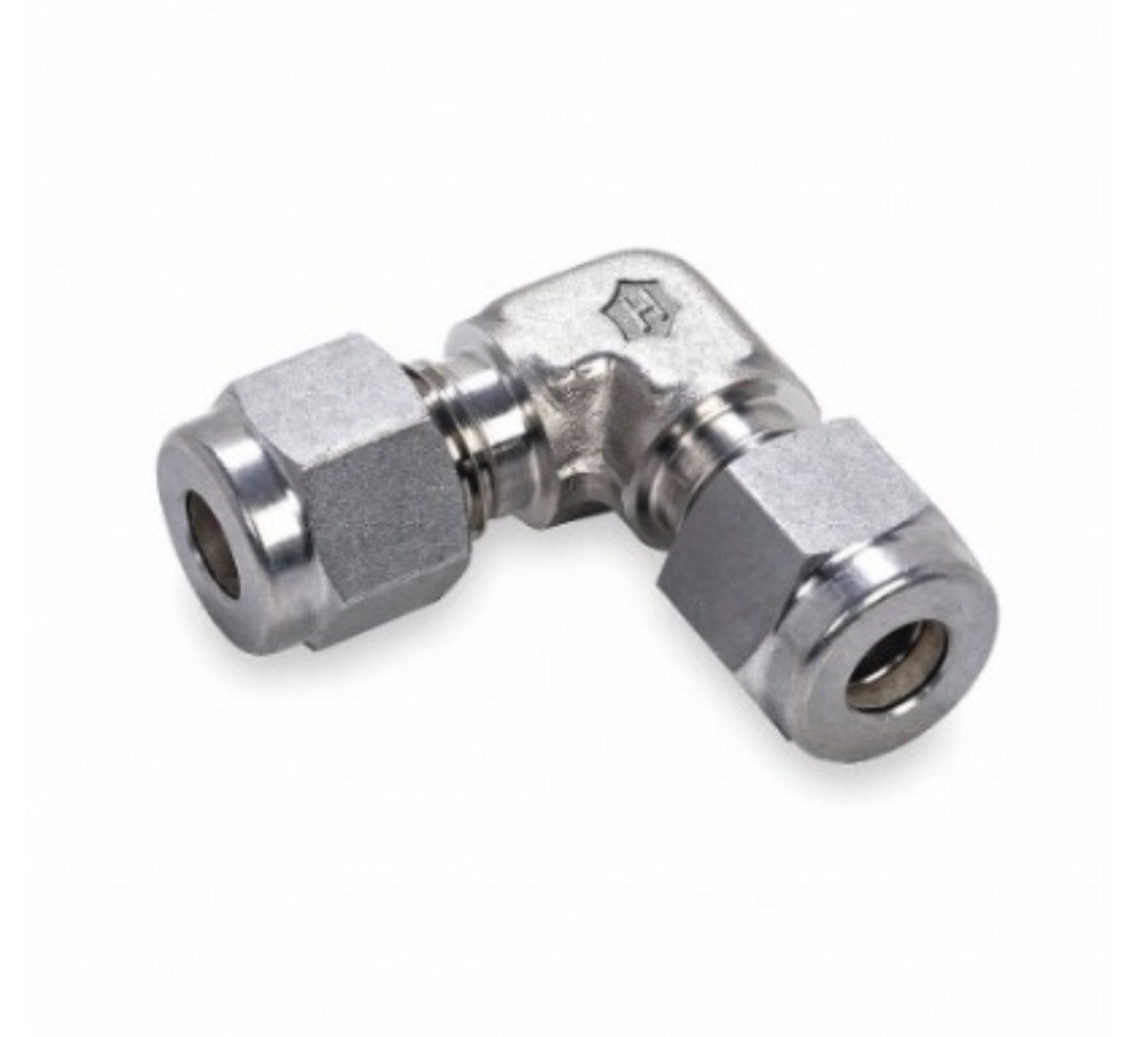 Picture of Union, Elbow, 3/8 Tube, Twin Ferrule, Stainless