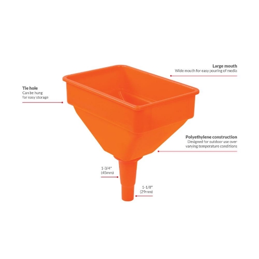 Picture of Funnel, High Flow Fuel & Oil (Orange)