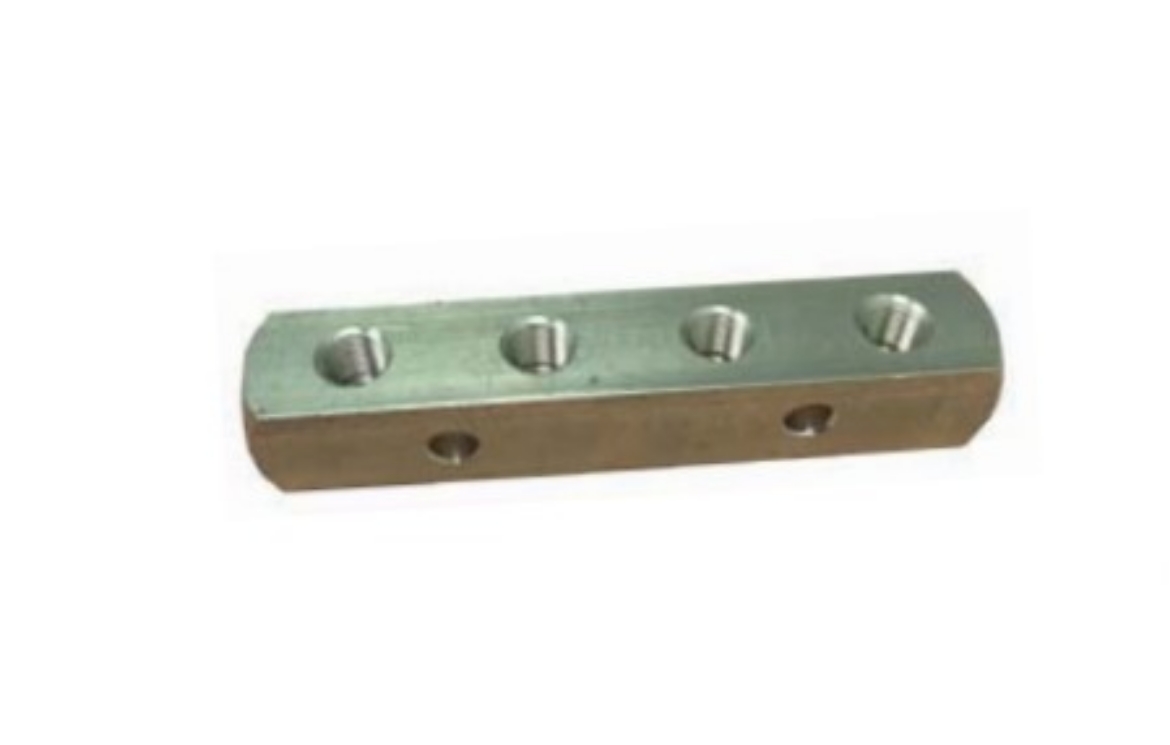 Picture of Grease Nipple Header Block, 4 port, 1/8" BSP, 80mm o/a length
