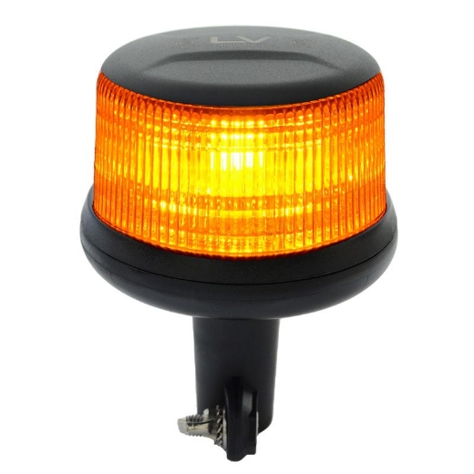 Picture of LED Beacon Amber Pole Mount 10-30V 11 Flash Patterns Class 1 IP67K