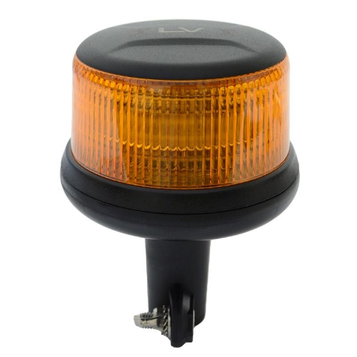 Picture of LED Beacon Amber Pole Mount 10-30V 11 Flash Patterns Class 1 IP67K