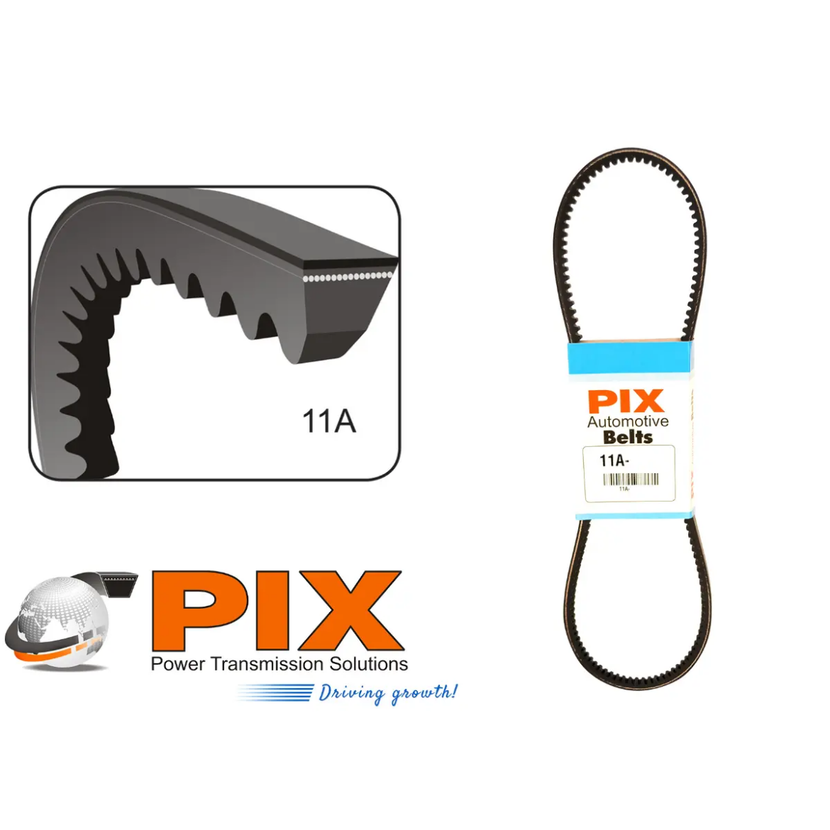 Picture of Automotive Belt Cogged PIX 11A Section 1360mm Effective Length
