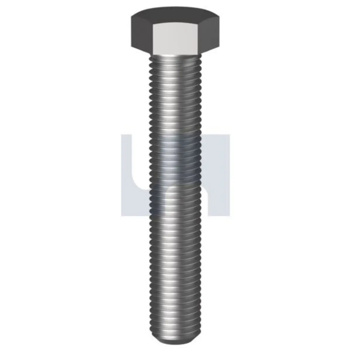 Picture of Set Screw, Metric Fine, 12-1.5 x 50mm, Hex Head, Class 8.8, Zinc Plated