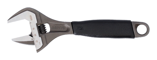 Picture of Adjustable Wrench, 200mm (10"), Extra Wide Jaw Opening 46.mm, Bahco