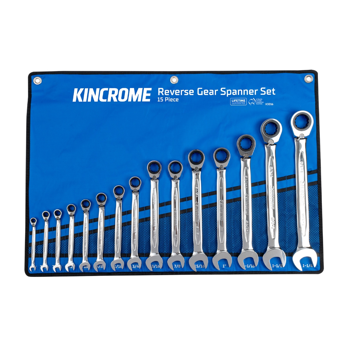 Picture of Reversible Gear Spanner Set 15 Piece - Imperial