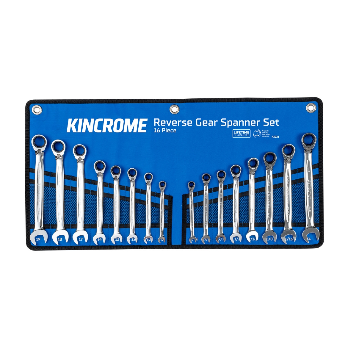 Picture of Reversible Gear Spanner Set 16 Piece - Metric/Imperial
