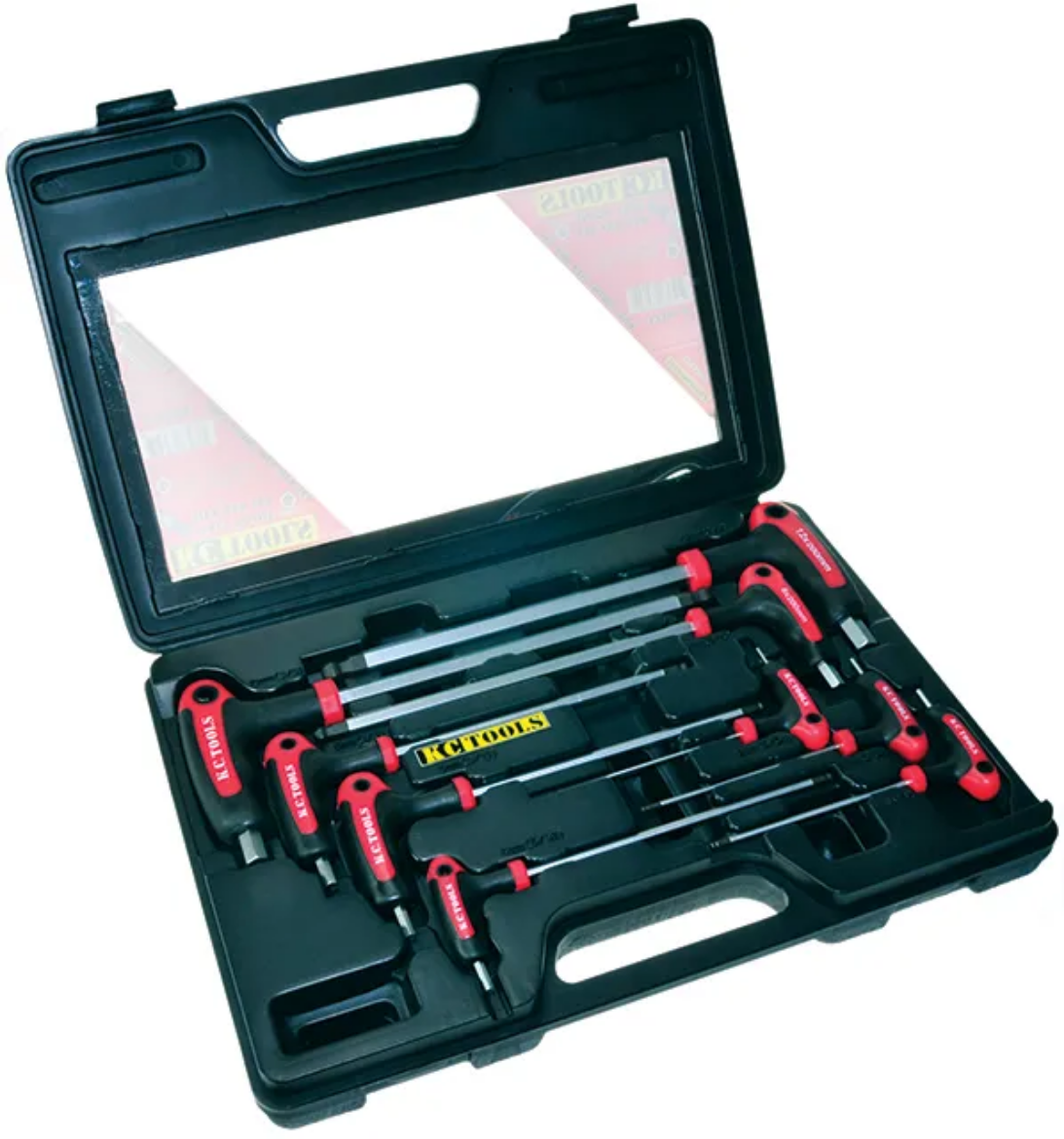 Picture of Ball Point Allen Key/Hex Key Set, T-Handle, 9 Piece, AF
