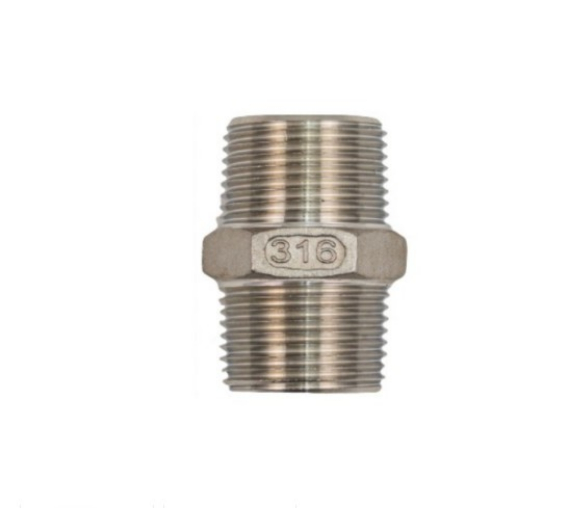 Picture of Reducing Nipple, Stainless 316, LP, 1" x 1/2" BSPT