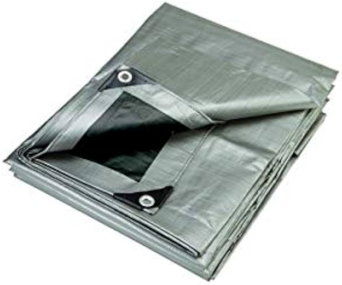 Picture of Tarp, Extra Heavy Duty, 9.1 x 9.1mtrs, SIL/BLK, 1 per Box