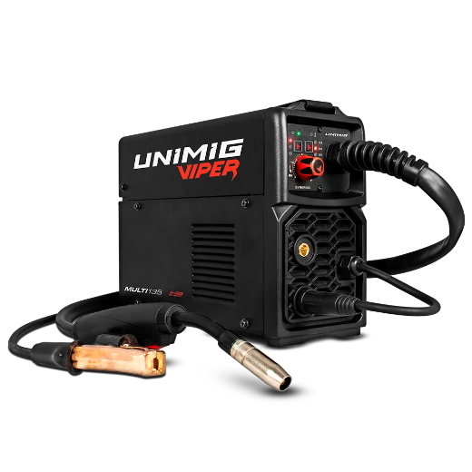 Picture of VIPER MULTI 135 MIG/TIG/STICK WELDER, 10AMP, SB15 BINZEL TORCH