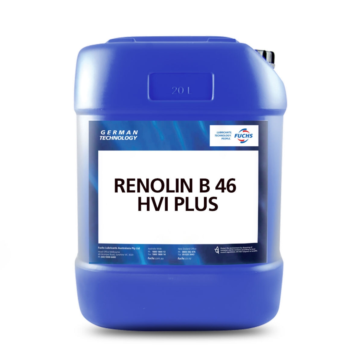 Picture of Hydraulic Oil, Fuchs, RENOLIN B 46 HVI PLUS, 20L