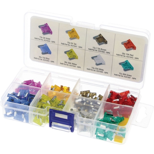 Picture of OEX LOW PROFILE MINI FUSE ASSORTMENT KIT - 166PCS