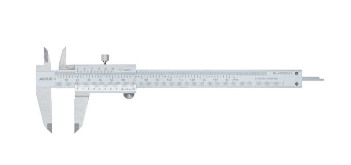 Picture of Vernier Caliper, 200mm Dual Scale, Accud