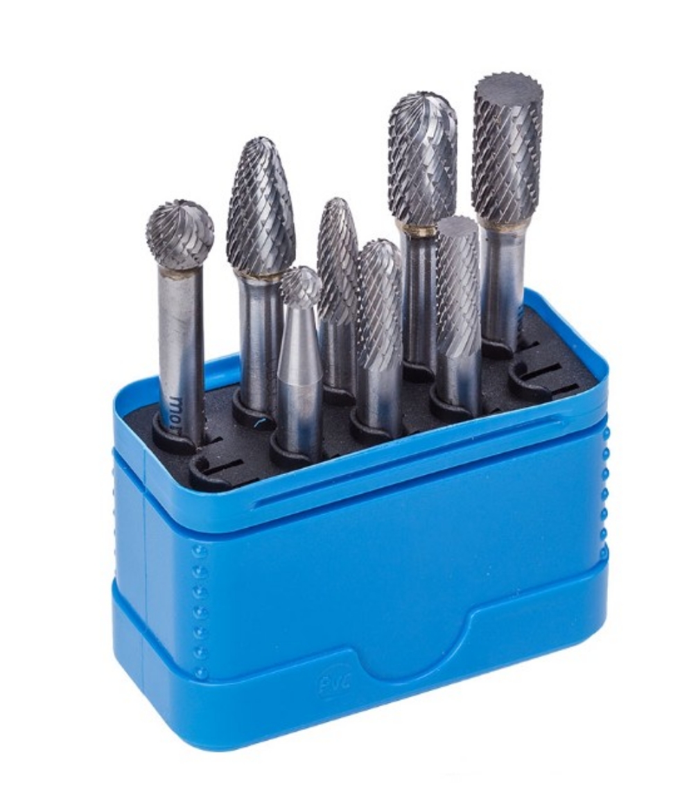 Picture of Carbide Burr Set, 8 Piece, Morrisflex, 1/4" & 3/8" Head