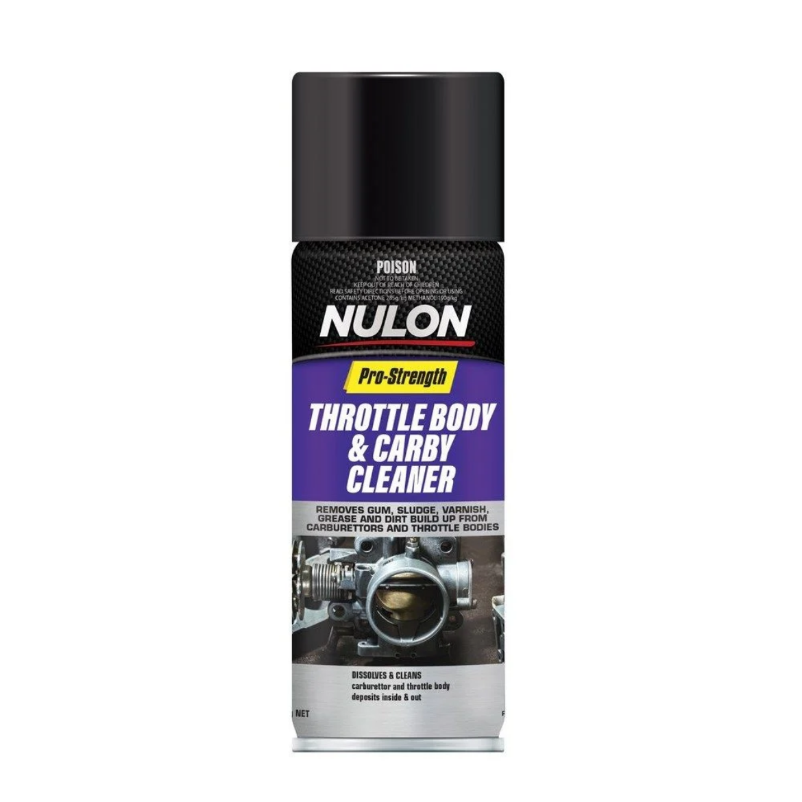Picture of Nulon Throttle Body & Carby Cleaner, 400g Aerosol