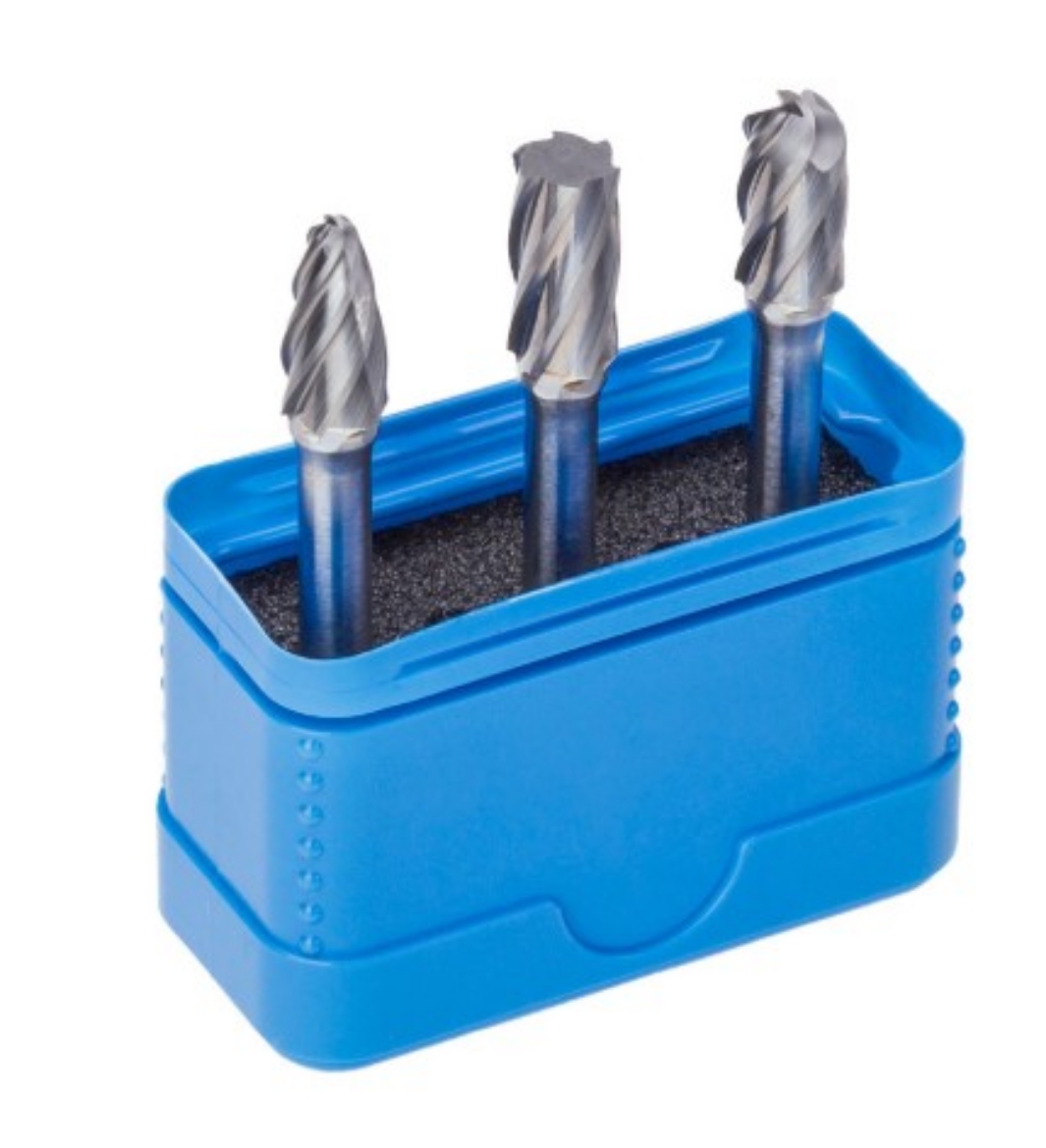 Picture of Non-ferrous (Aluminium) Burr Set, 3 Piece, Morrisflex, 3/8" Head