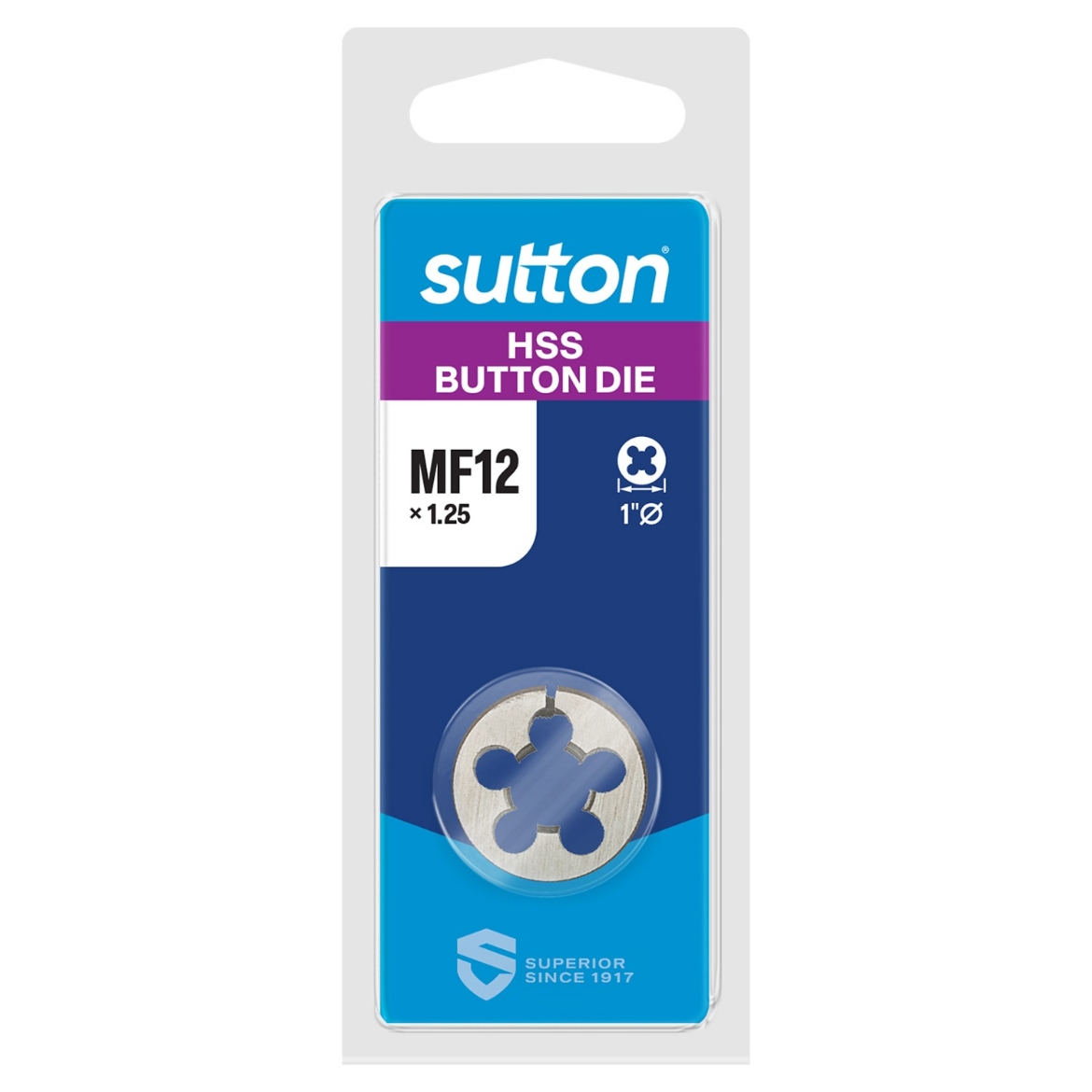Picture of Button Die, Metric, M12 x 1.25, 1"OD, HSS