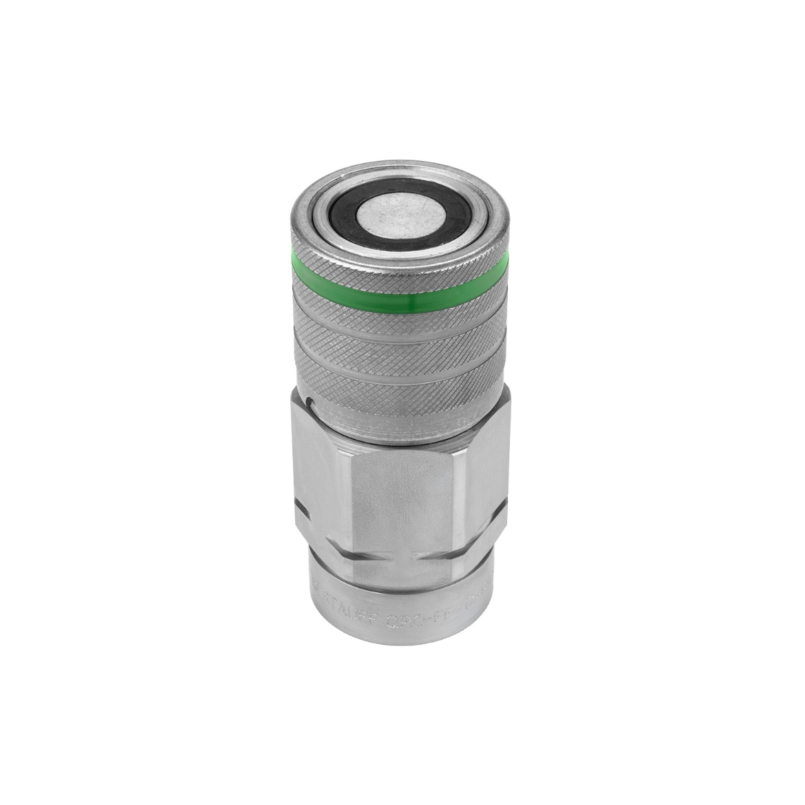 Picture of Coupling, Female Q/R Flat Face, ISO 16028 Body Size 5/8", 3/4" BSPP Female