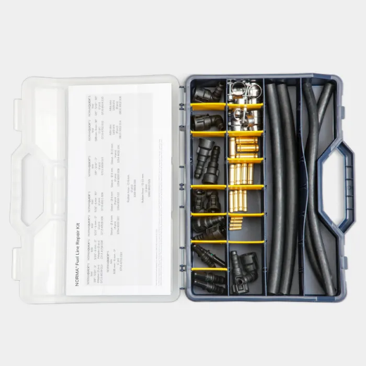 Picture of Kit, Fuel Line Repair Kit, Quick Connectors & Clamps, Norma, 50pces, Repair up to 8 fuel lines, CLEARANCE STOCK ONLY 2 LEFT - (RRP $483.55)